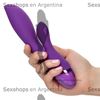 Vibrador con estimulador de clitoris Aura Dual Lover con carga USB